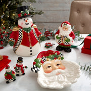 Spode - Black & White Figural - Santa Plate - Limolin 