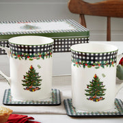 Spode - Christmas Tree - Mug, Tin & Coaster 2024 5Pc Set - Limolin 