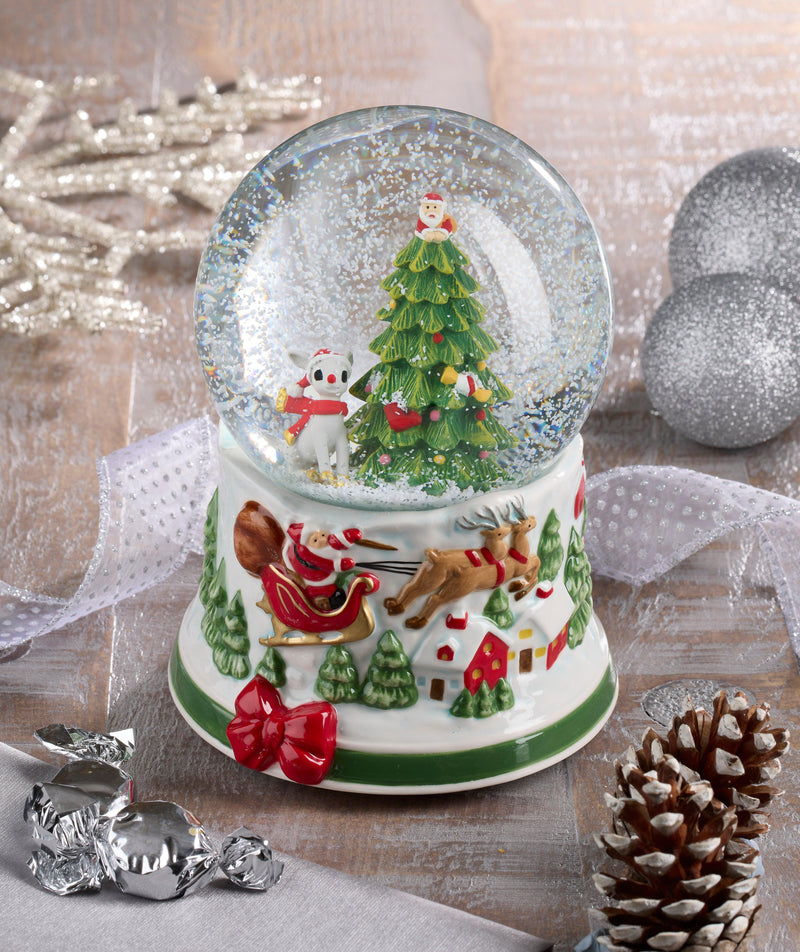 Spode - Christmas Tree - Rudolph Snow Globe - Limolin 