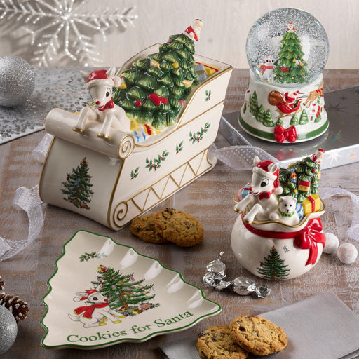 Spode - Christmas Tree - Rudolph Tree Dish | 9.5 inch - Limolin 