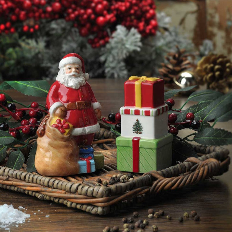 Spode - Christmas Tree - Santa & Gift - Salt & Pepper Set - Limolin 