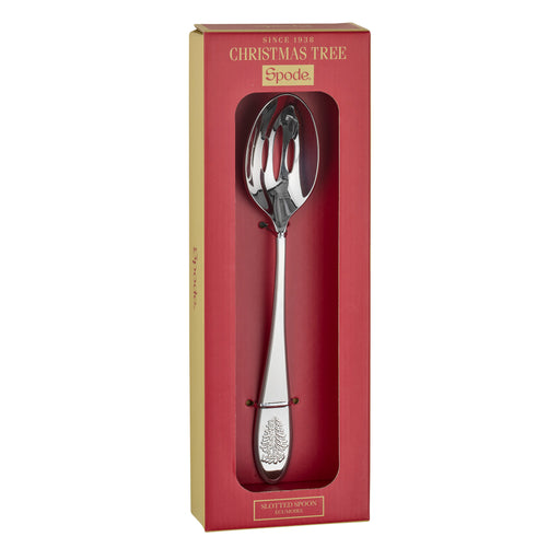Spode - Christmas Tree - Slotted Spoon 10 inch - Limolin 
