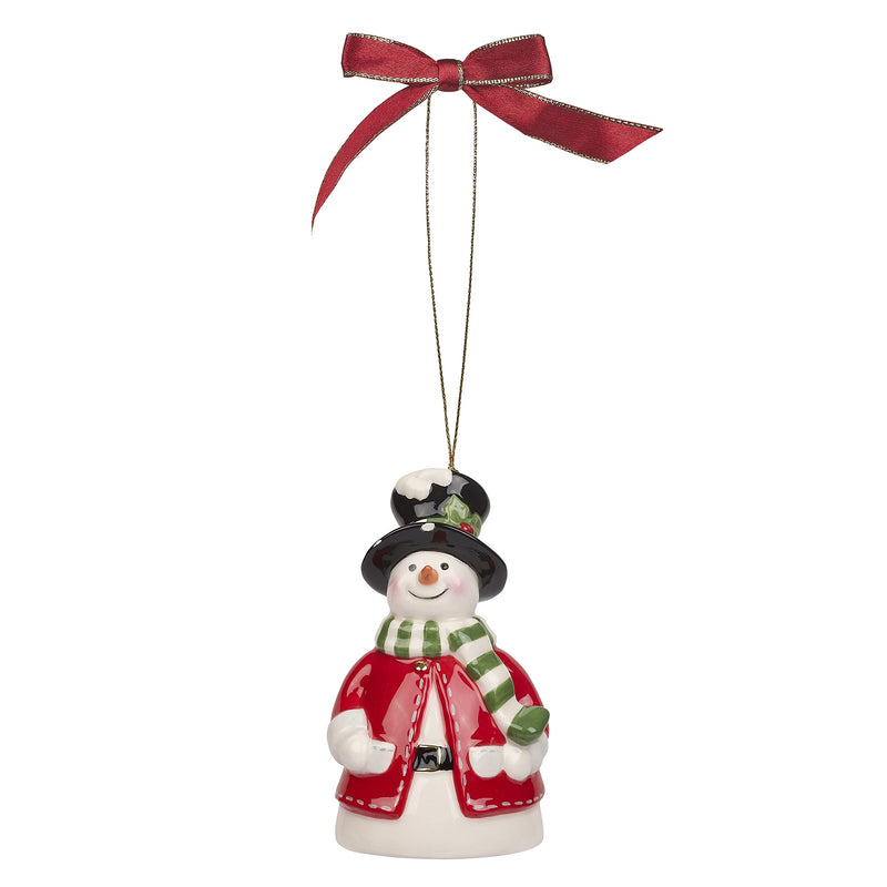 Spode - Christmas Tree - Snowman Bell Ornament - Limolin 