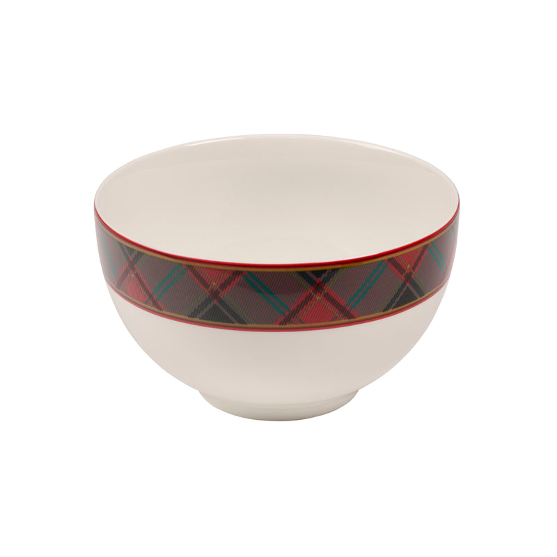 Spode - Christmas Tree - Tartan Rice Bowl | 6 inch - Limolin 