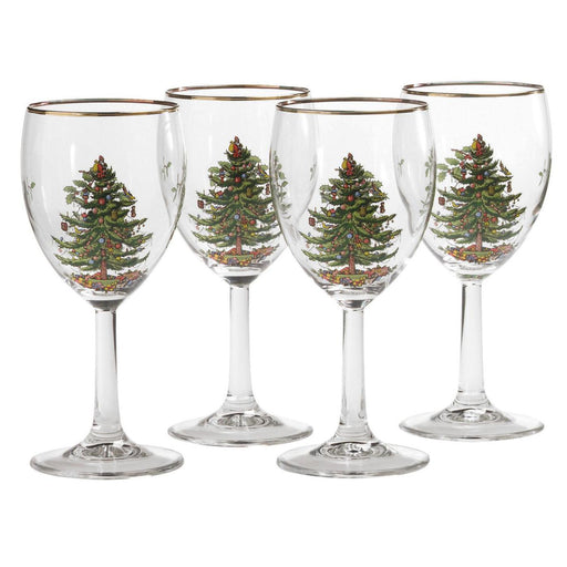 Spode - Christmas Tree - Wine Glasses S/4 | 13Oz - Limolin 