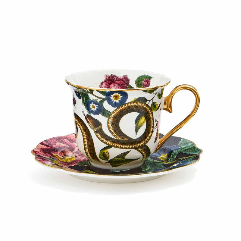 Spode - Creatures of Curiosity - Dark Teacup & Saucer - Limolin 