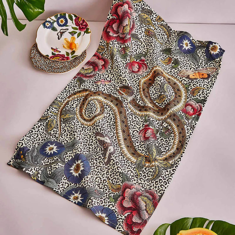 Spode - Creatures of Curiosity - Tea Towel Snake | 18x29 inch - Limolin 