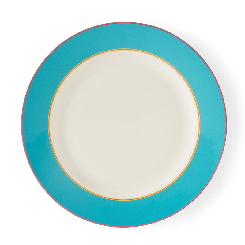 Spode - Kit Kemp Calypso Charger Plate - Turquoise | 13 inch - Limolin 
