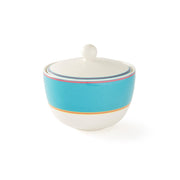 Spode - Kit Kemp Calypso Turquoise Covered Sugar Bowl | 12 oz - Limolin 