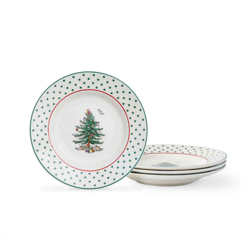 Spode - Polka Dot Round Tidbit | 6 inch (Set of 4) - Limolin 