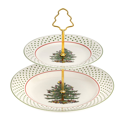 Spode - Polka Dot Tiered Server | 10 inch - Limolin 