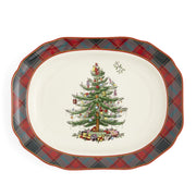 Spode - Tartan Rect Platter | 14 inch - Limolin 