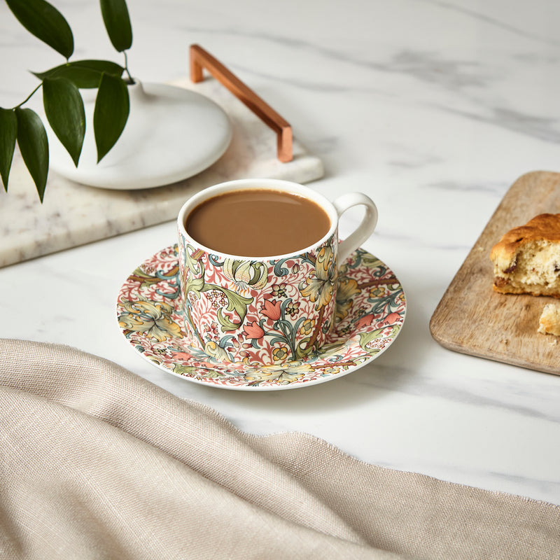 Spode - Teacup & Saucer Golden Lily - Limolin 