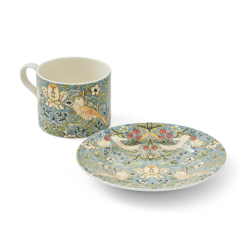 Spode - Teacup & Saucer Strawberry Thief - Limolin 