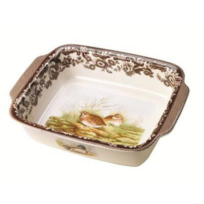 Spode - Woodland - Rectangular Handled Dish | 11.75 x 15 inches - Limolin 