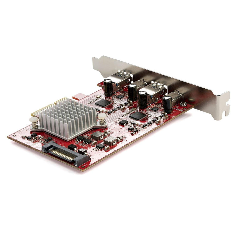 StarTech - 4-Port USB PCIe Card - 10Gbps USB PCI Express Expansion Card with 2 Controllers - Limolin 
