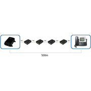 StarTech - Network 1 - Port Gigabit PoE+ Extender 330 - Black (POEEXT1GAT) - Limolin 