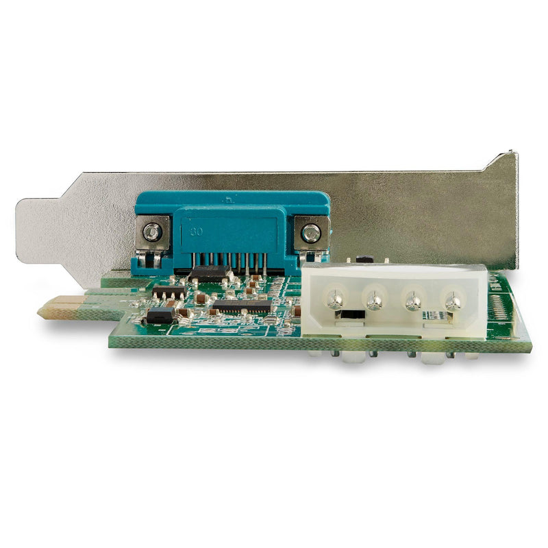 StarTech - Network Serial Adapter Card - 1 - port PCI Express RS232 PCIe to Serial DB9 - 16950 UART - Low Profile - Limolin 