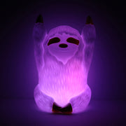 Lumi Pals Sloth Night Light – illuminated purple view