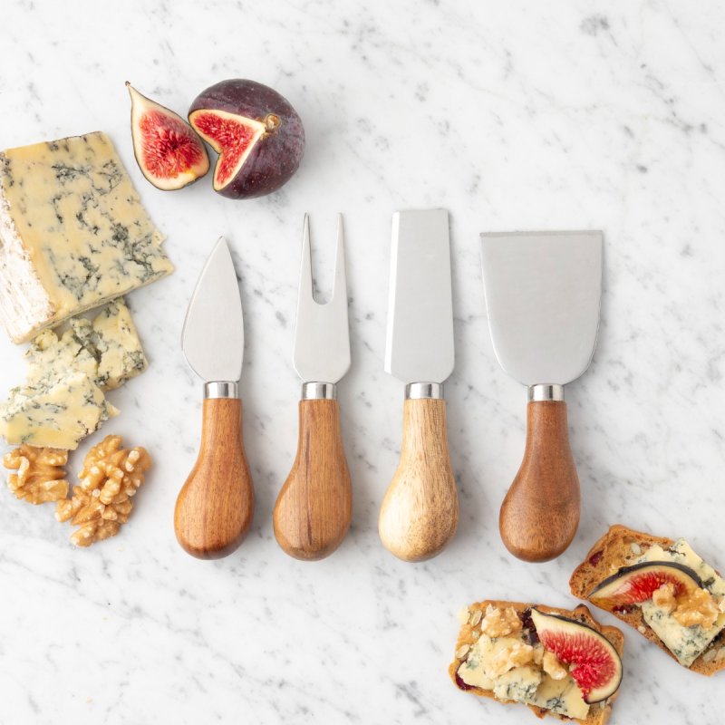 Taylor's Eye Witness - 4 Pc Cheese Knife Setwith Acacia Board - Limolin 