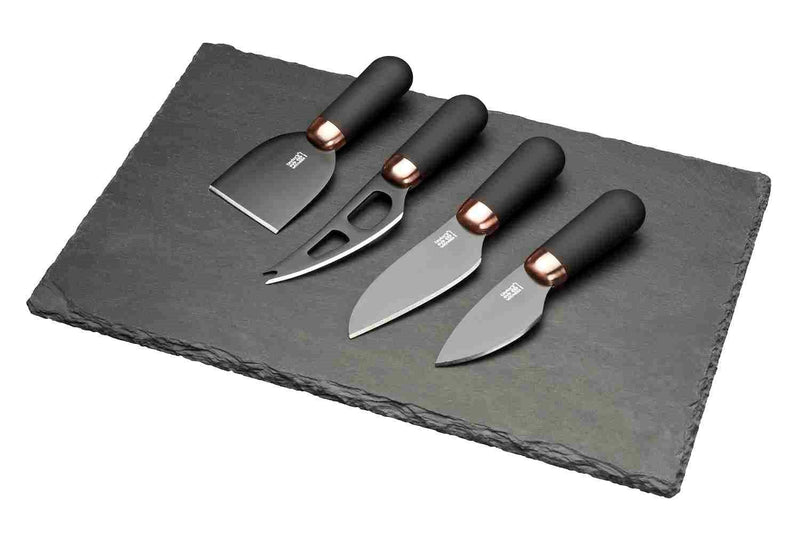 Taylor's Eye Witness - 4Pc Cheese Knife Set And Slate Board - Limolin 