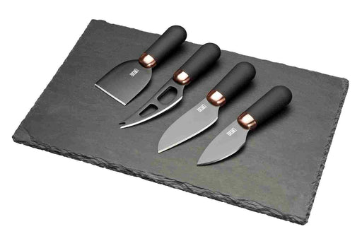 Taylor's Eye Witness - 4Pc Cheese Knife Set And Slate Board - Limolin 