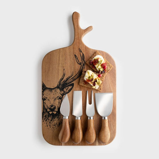 Taylor's Eye Witness - 4Pc Cheese Set W/Board - Limolin 