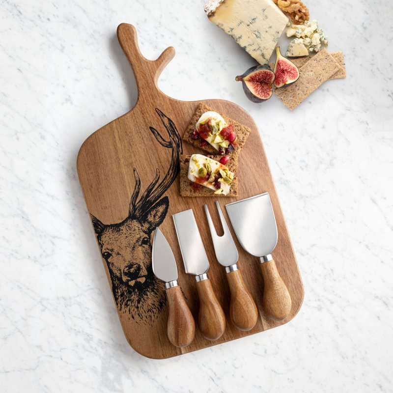Taylor's Eye Witness - 4Pc Cheese Set W/Board - Limolin 