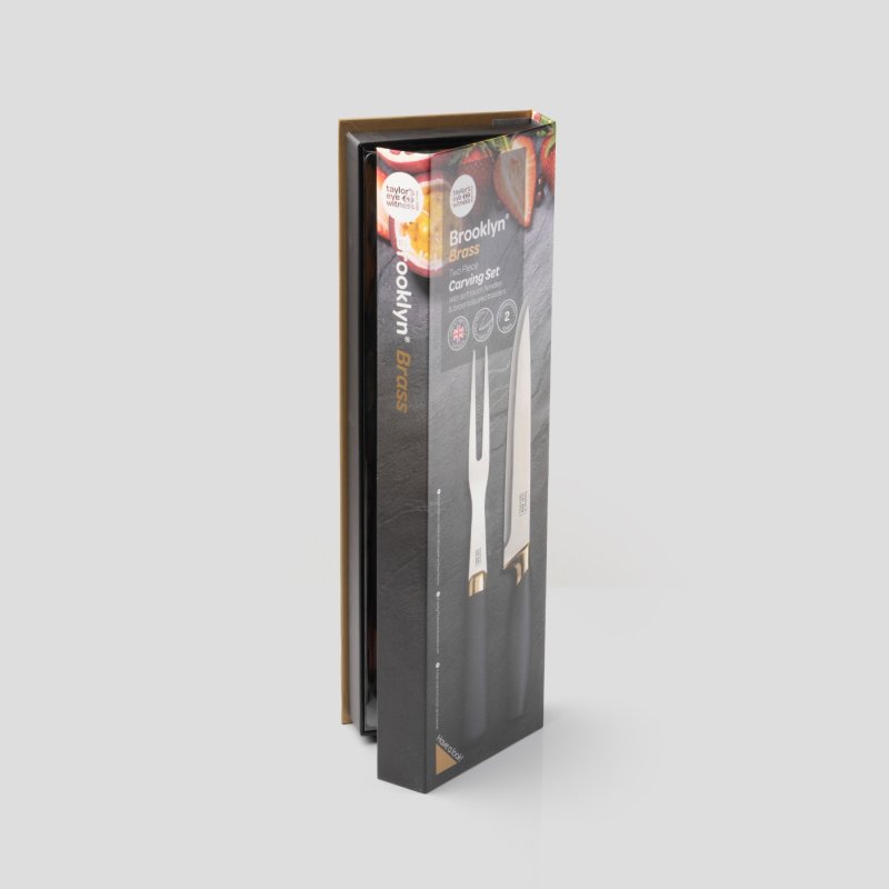 Taylor's Eye Witness - Brooklyn Brass 2 Pc Carving Set - Limolin 