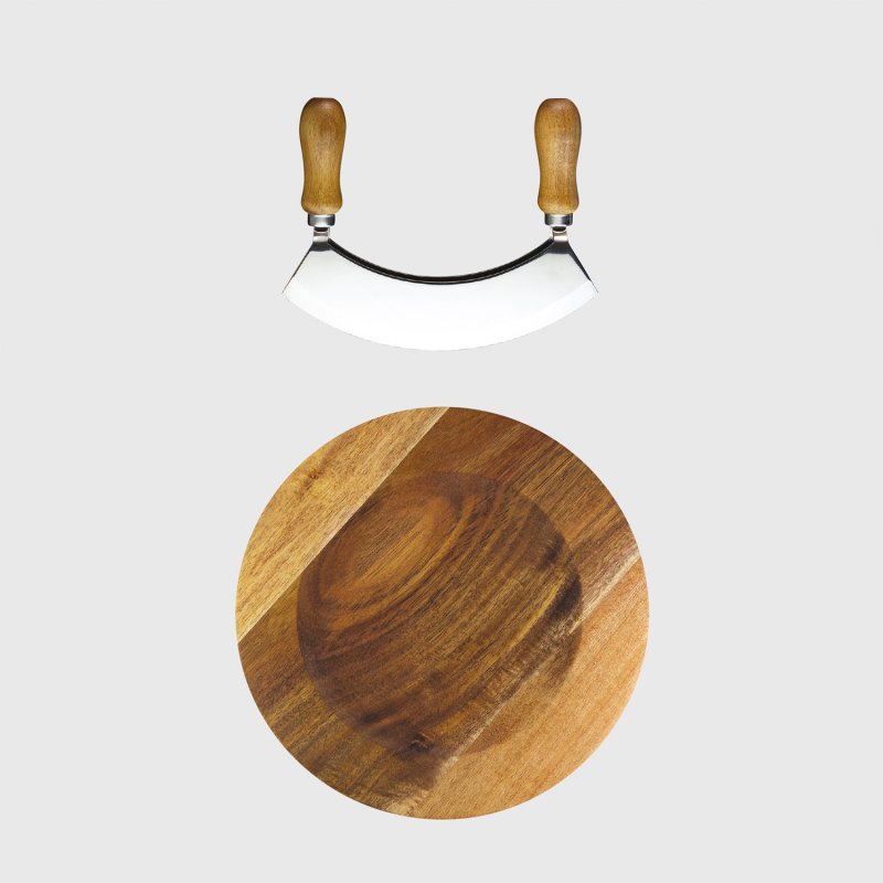 Taylor's Eye Witness - Mezzaluna With Acacia Wood Round Board - Limolin 