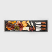 Taylor's Eye Witness - Slate Charcuterie Brd S/S Handles & (Set of 4) Cheese Knives - Limolin 