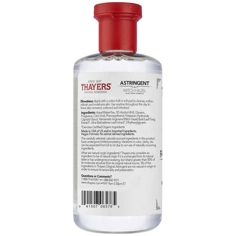 Thayers - Witch Hazel Original w/Alc 355ml - Limolin 