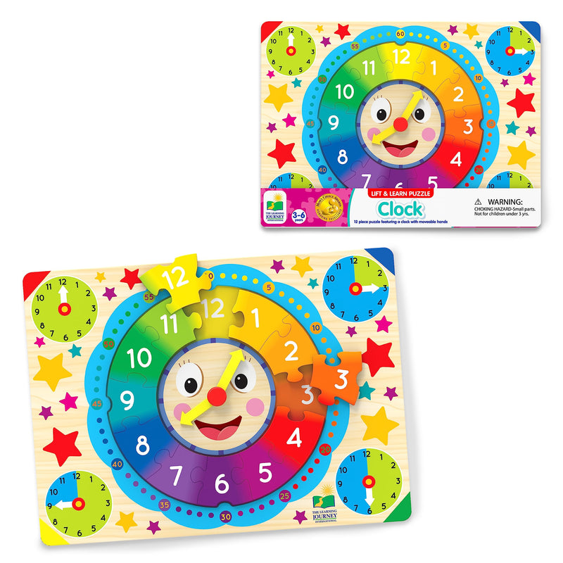 The Learning Journey - LIFT & LEARN CLOCK PUZZLE - Limolin 