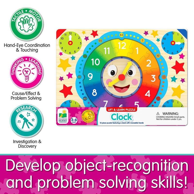The Learning Journey - LIFT & LEARN CLOCK PUZZLE - Limolin 