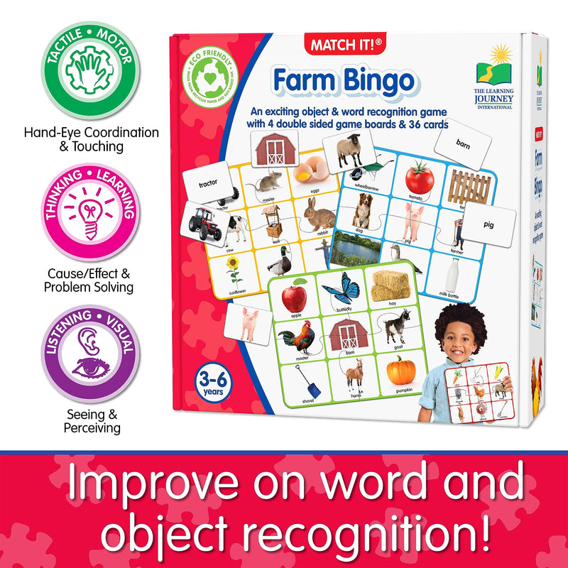 The Learning Journey - MATCH IT! BINGO - FARM - Limolin 