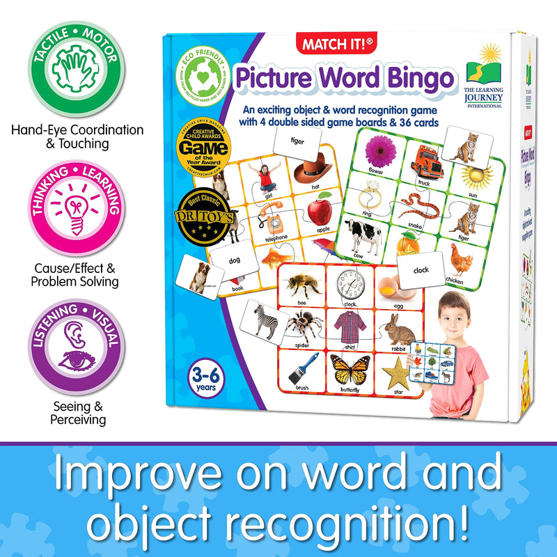 The Learning Journey - MATCH IT! BINGO - PICTURE WORD - Limolin 