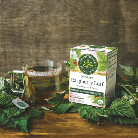 Traditional Medicinals - Org Raspberry Leaf Tea 16 Tbags - Limolin 
