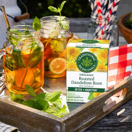 Traditional Medicinals - Org Roast Dandelion Tea 16 Tbags - Limolin 