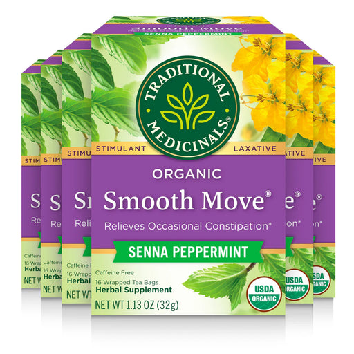 Traditional Medicinals - Smooth Move Peppermint Tea 16s - Limolin 