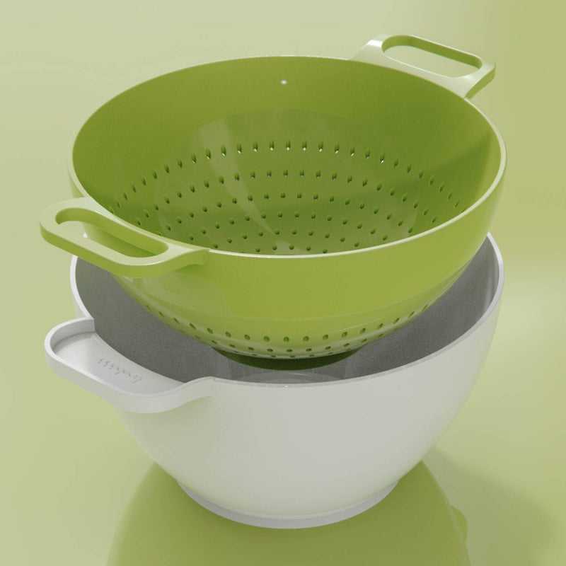 Trebonn - Duo Rinse & Serve Large White, Green - Limolin 