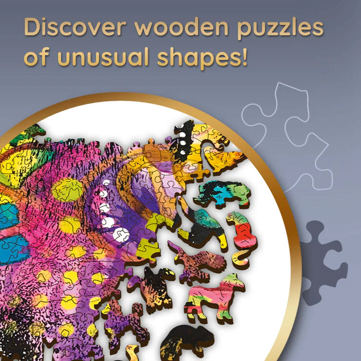 Trefl - Puzzle - Colorful Cat - Wooden - 1000Pc - Limolin 