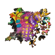 Trefl - Puzzle - Colorful Cat - Wooden - 1000Pc - Limolin 