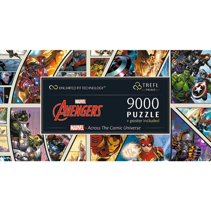 Trefl - 9000 Piece Jigsaw Puzzle - Prime Uft - Marvelacross The Comic Universe