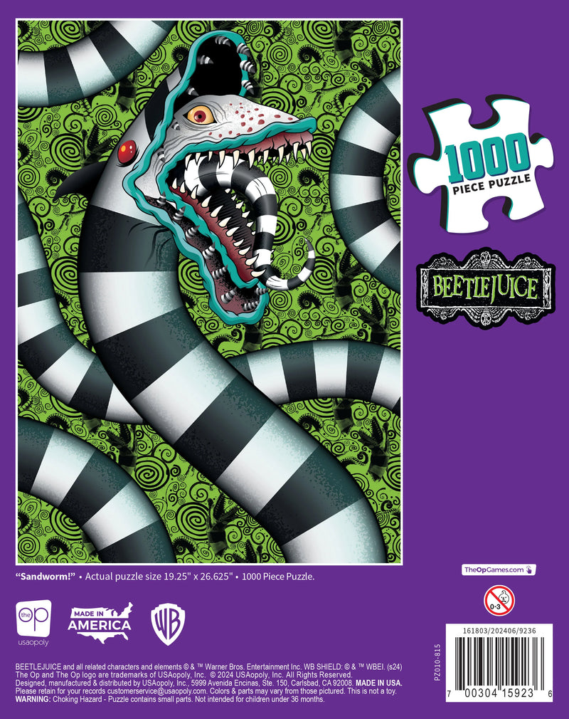USAopoly - Puzzle - Beetlejuice Sandworm (1000-Piece Puzzle) - Limolin 