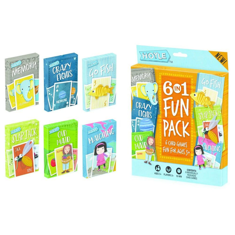 United States Playing Card - Hoyle - 6-in-1 Funpack - Limolin 