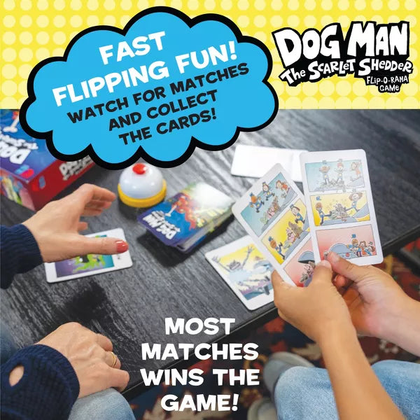 University Games - DOG MAN SCARLET SHEDDER FLIP-O-RAMA GAME - Limolin 