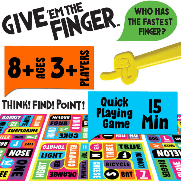 University Games - GIVE 'EM THE FINGER GAME - Limolin 