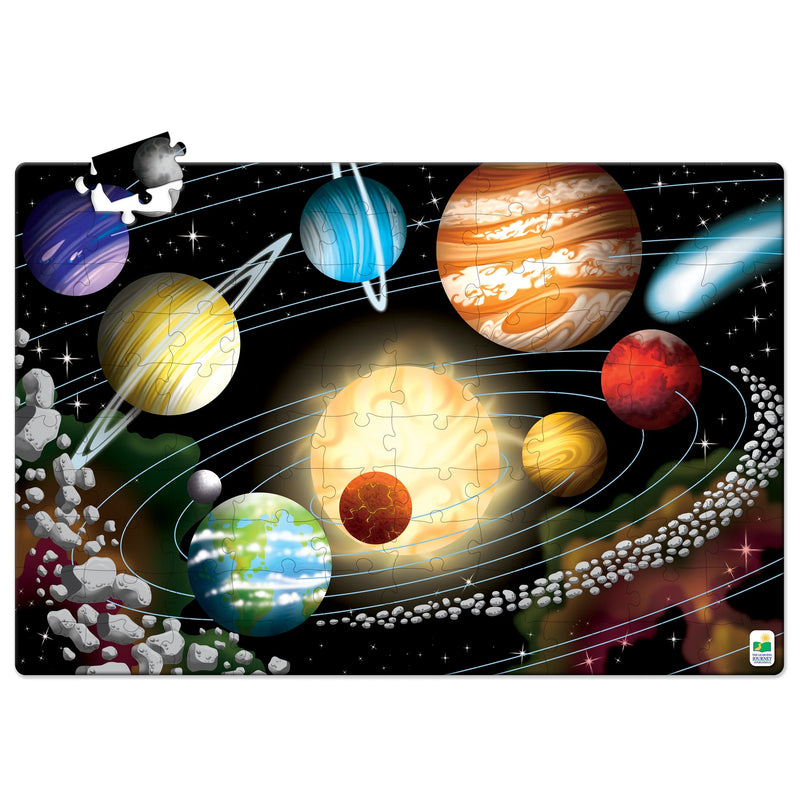University Games - Puzzle Doubles - Glow In The Dark - Space - Limolin 