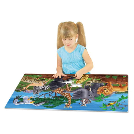 University Games - Puzzle Doubles - Glow In The Dark - Wildlife (Updated) - Limolin 