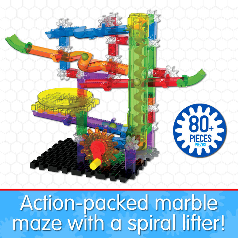 University Games - Techno Gears Marble Mania - Zoomerang - 80Pcs - Limolin 